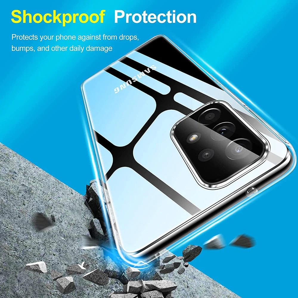 Silikonhülle für Samsung Galaxy A73 A53 A33 A23 A13 A72 A52 A32 A22 A71 A51 A31 A21S A70 A50 Ultradünne, klare, weiche Hülle – Detail 3