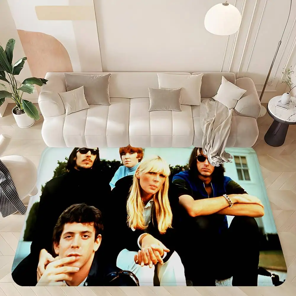 Rock Band The V-Velvet U-Underground Room Mats Anti-slip Absorb Water Long Strip Cushion Bedroon Mat Household Carpets
