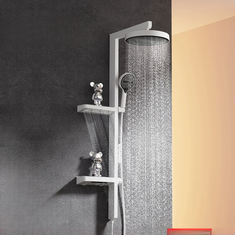 

Storage shower shower set gun gray household small apartment waterfall bathroom bath