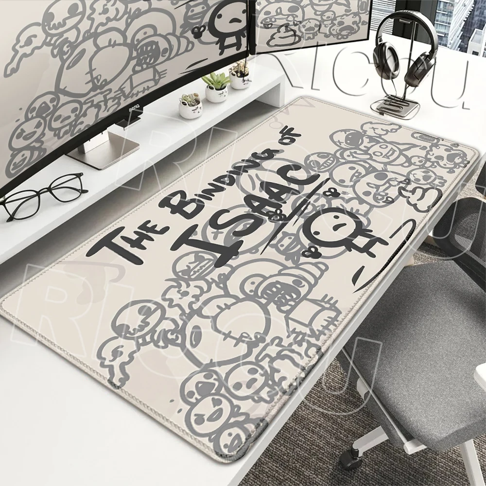 The Binding Of Isaac Mouse Pads Gamer Office Accessories Pads Keyboard Computer Non-slip Deskmat Rubber LockEdge PC Cabinet Mats