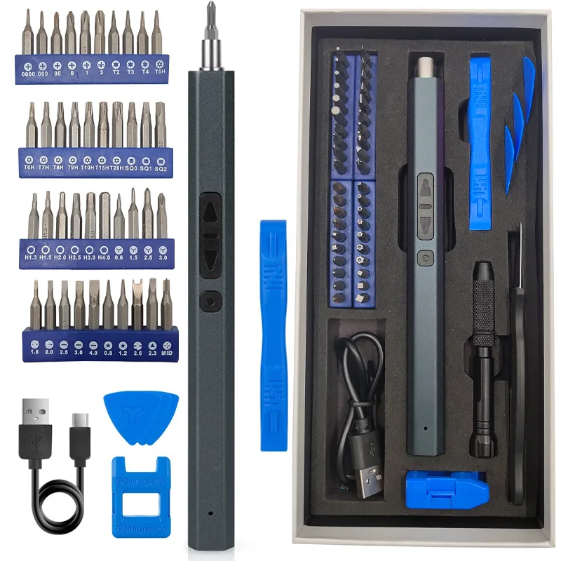 

51 in 1 Cordless Screwdriver Set, Professional Electronics Repair Tool Kit for Laptop Phone Watch, Household Screwdriver Tool