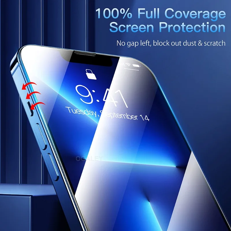 2Pcs 3D Curved Tempered Glass For iPhone 14 Pro Max 13 12 Mini 11 15 Pro Screen Protector For IPhone XR XS Max 7 8Plus Glass