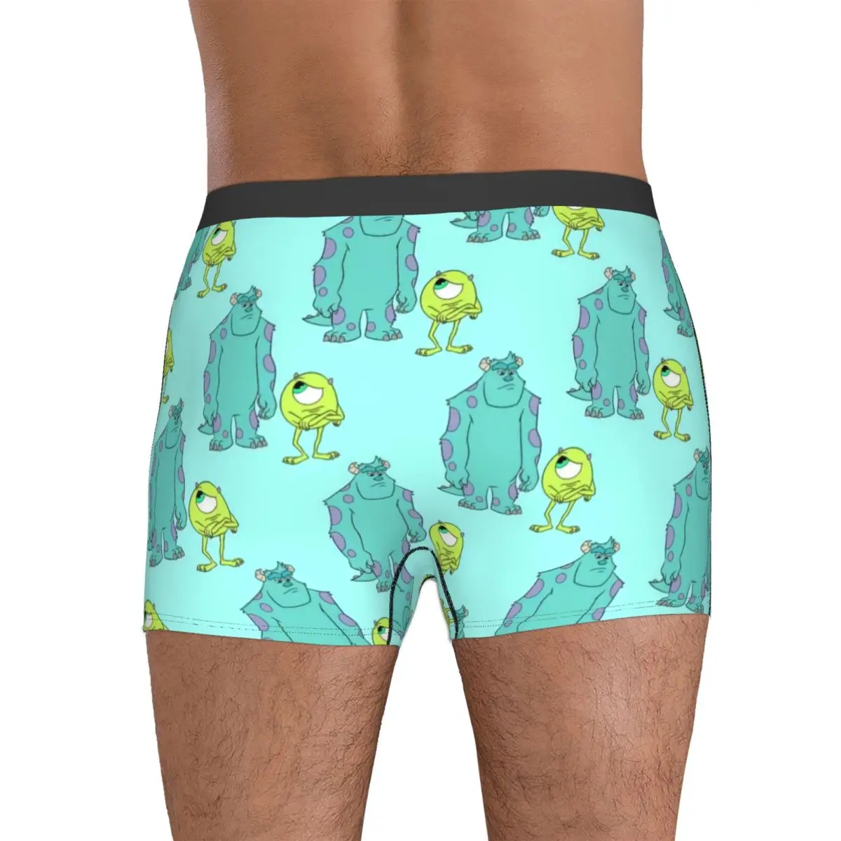 Monsters Inc مايك وسوللي السراويل ملخصات الملابس الداخلية جودة الذكور مريحة Boxershorts المطبوعة حجم كبير الملابس الداخلية