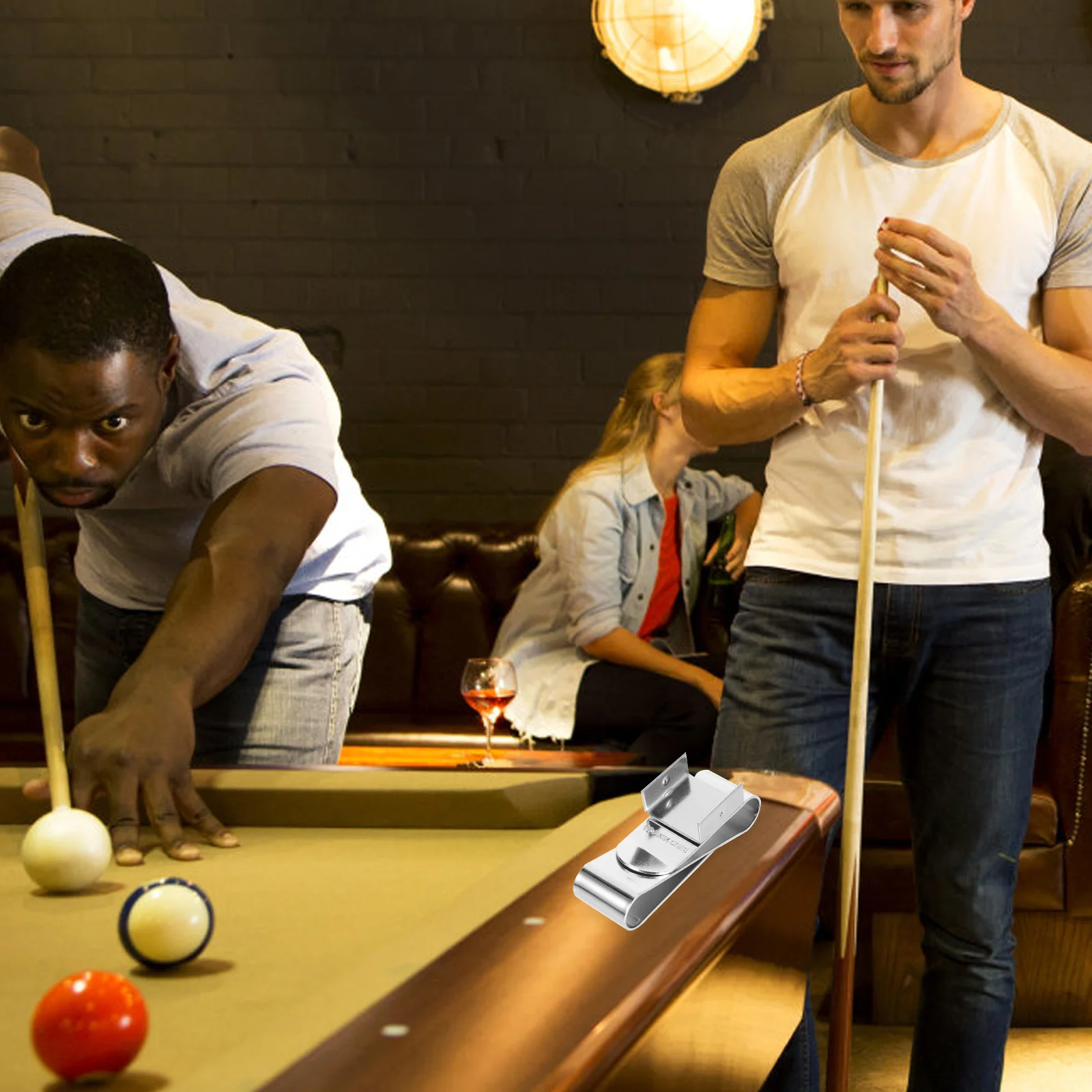 

Metal Pool Cue Chalk Holder Magnetic Snooker Chalk Clamp Portable Billiard Accessory Retractable Clip Billiard Accessory