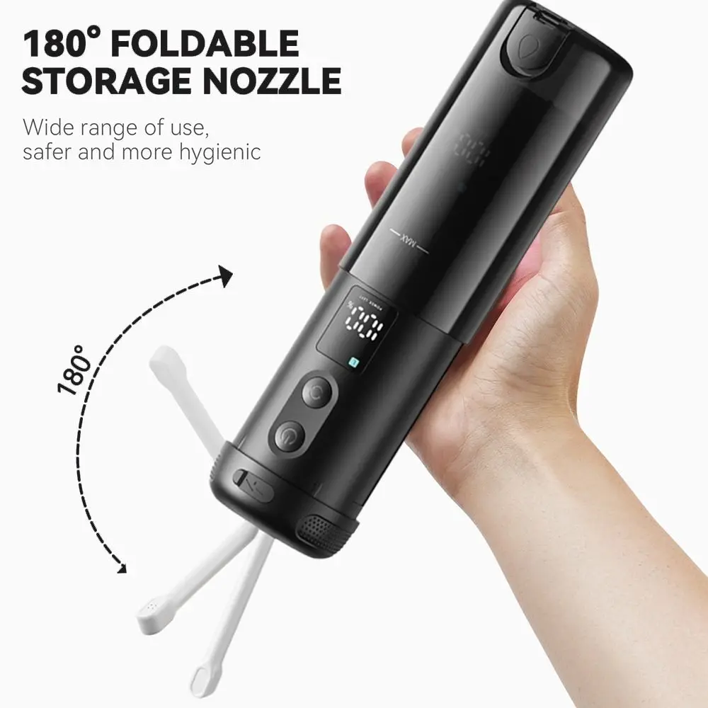 

Перезаряжаемый электрический портативный биде, 8 сменных насадок, 3 режима давления, ручной распылитель, насадка для душа, резервуар высокого давления, 250 мл