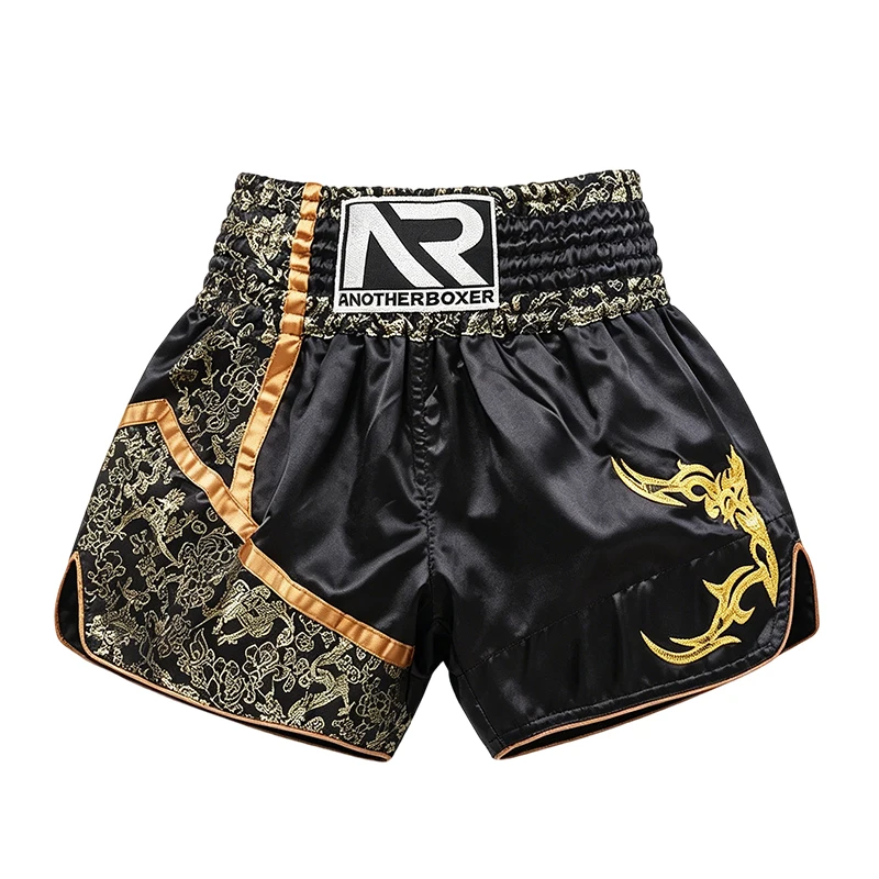 Men's Muay Thai Shorts Women Child Thai Boxing Shorts Cage Fighting Grappling Sparring Kickboxing Pants MMA Training Clothing