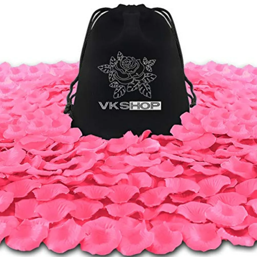 

4500 Pack Rose Petals, Artificial Roses Flower Petals for Romantic Night, Valentine's and Weddings
