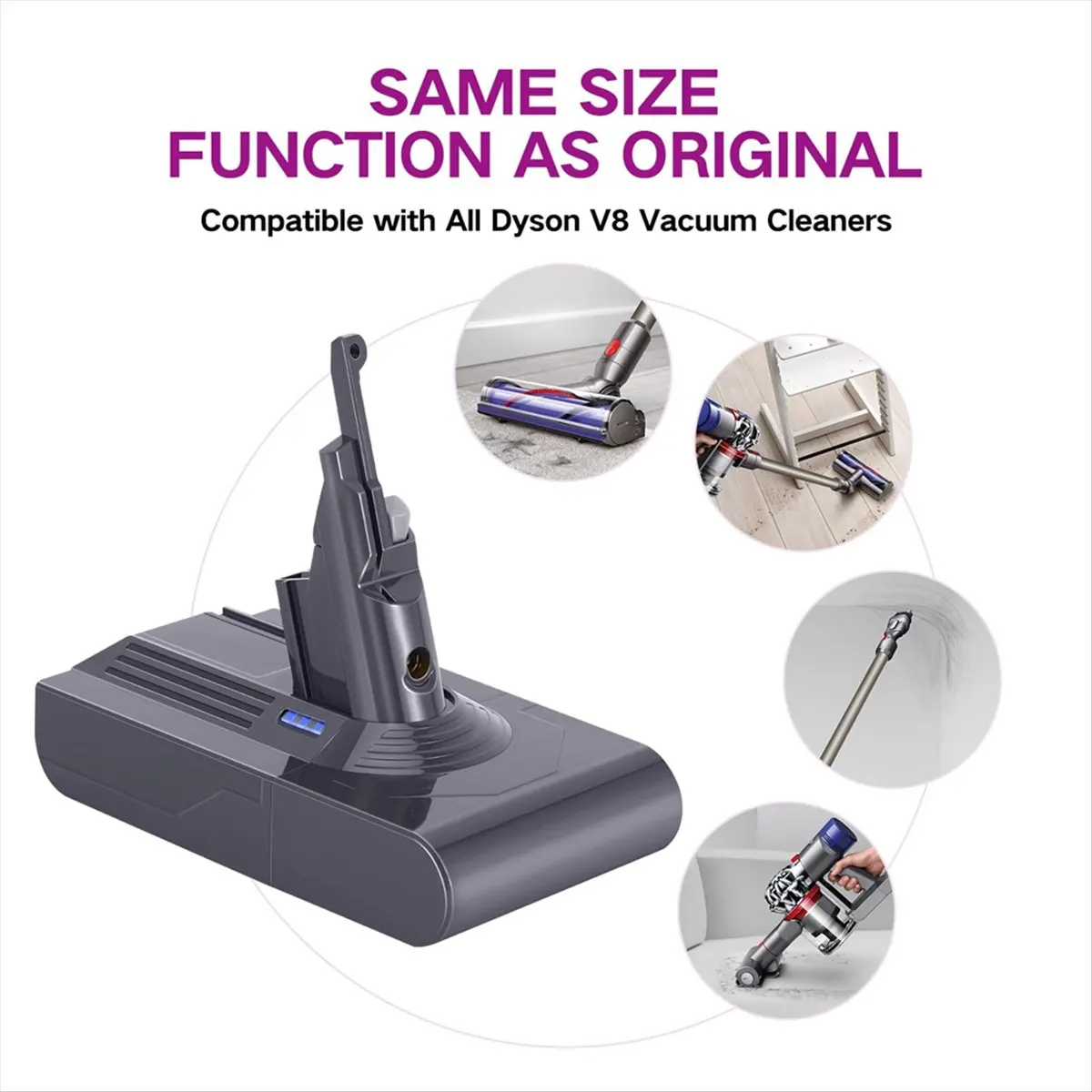 Рисунок 2 - *Великий 2000 мАч V8 Сменный аккумуляторный адаптер 21