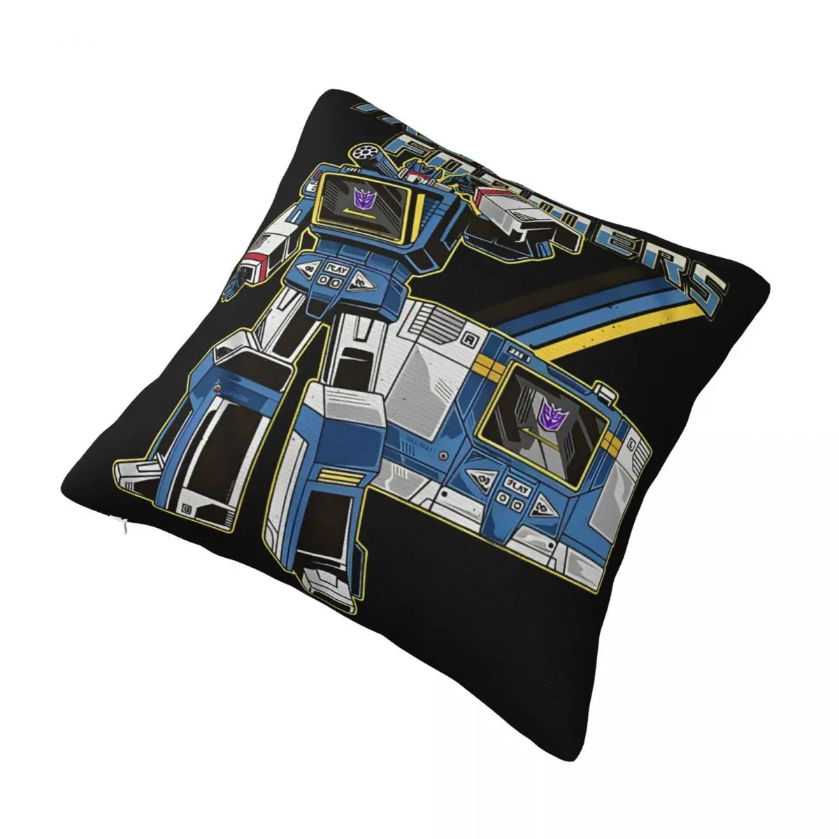 Cartoon Soundwave G1 Retro TRANSFORMERS Pillowcases Cute Print Home Sofa Throw Pillow Cover Car Cushion