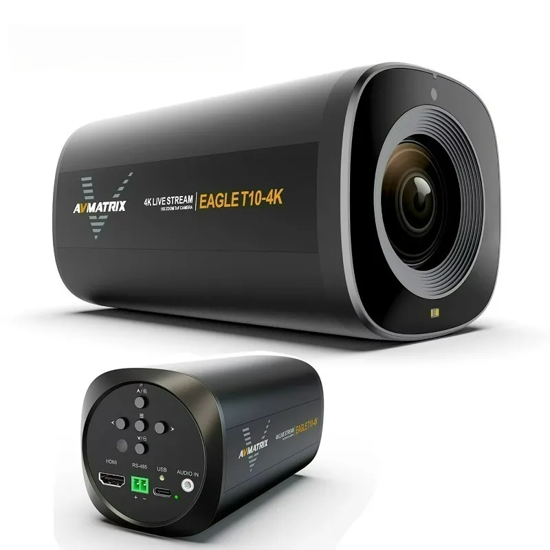 T10-4K 10X Optical Lens Zoom TOF Autofocus HDMI USB 1080P60 Output Live Stream Camera