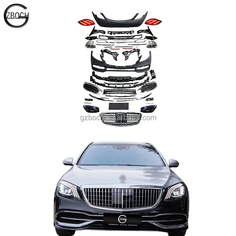 

222 Car bumpers For 2014-2020 Mercedes Benz W222 S-class upgrade Maybach bodykit Front rear car bumper Headlights Taillights