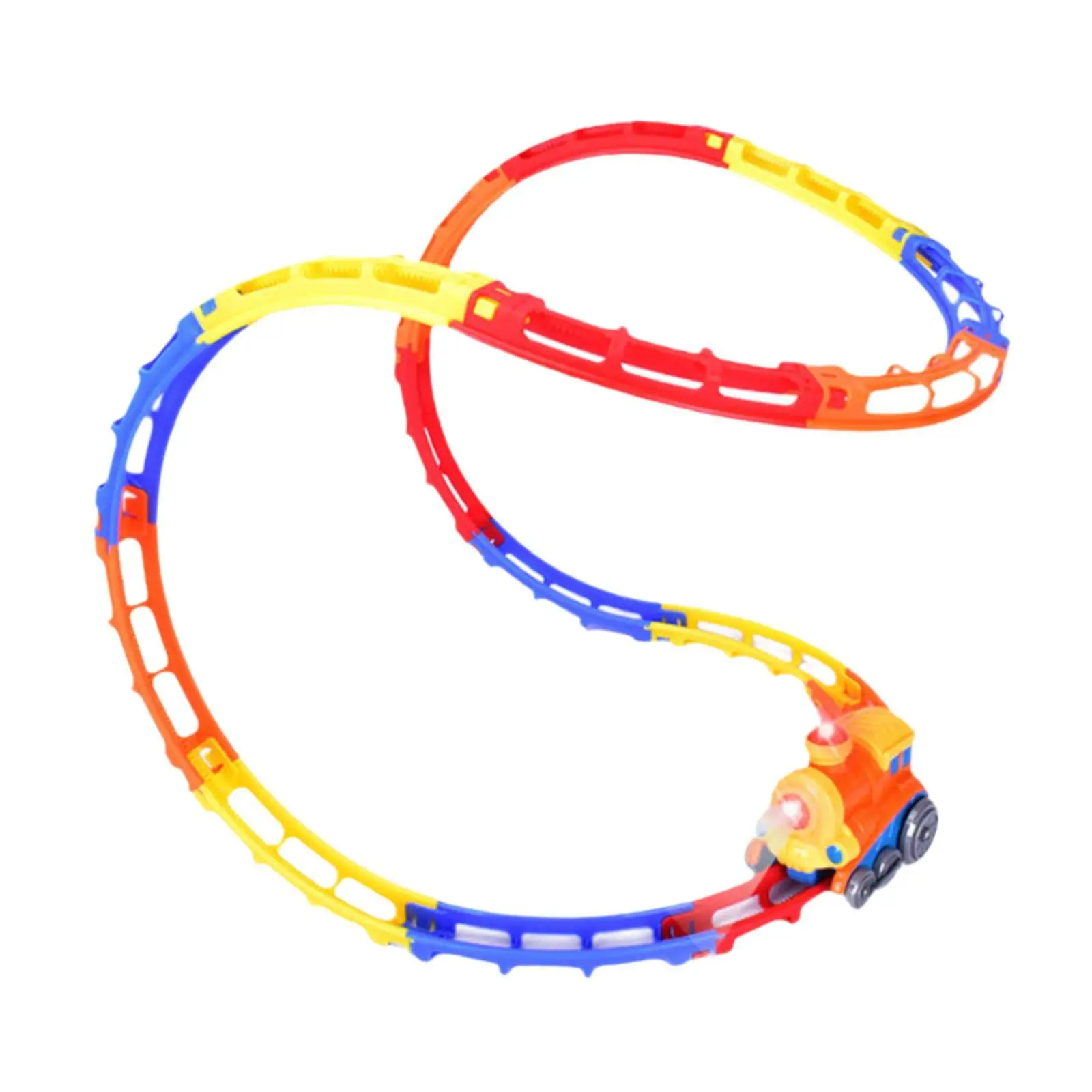 

Electric Train Set Toy ABS Rail Tracks Kids Toys Set for Children's Development Educational Game Play