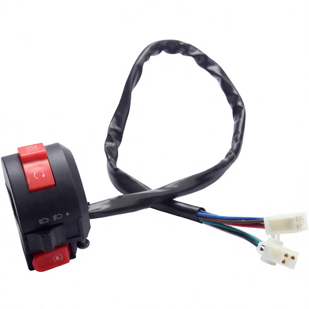 8 Pin Handlebar Switch Assembly Motorcycle ATV Start Kill Headlight Control Module Replacement For 50cc 150cc Dirt Bikes