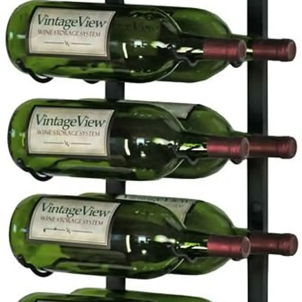 

Mag Rack серии W (настенная полка для бутылок для хранения Magnum и шампанского (матовый черный, двойная глубина (18 бутылок))