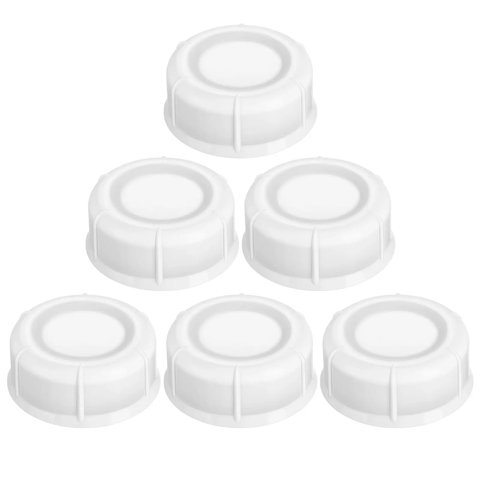 

6Pcs Reusable Bottle Caps for Baby Milk Bottles Leak-Proof Secure Seal Plastic Feeding Lids Easy Clean Universal Fit Travel