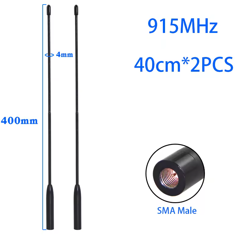 Support custom 2PCS LoRa module Antenna for Meshtastic 868MHz 915MHz soft antenna Omni high-gain whip antenna SMA head connector - Image 7