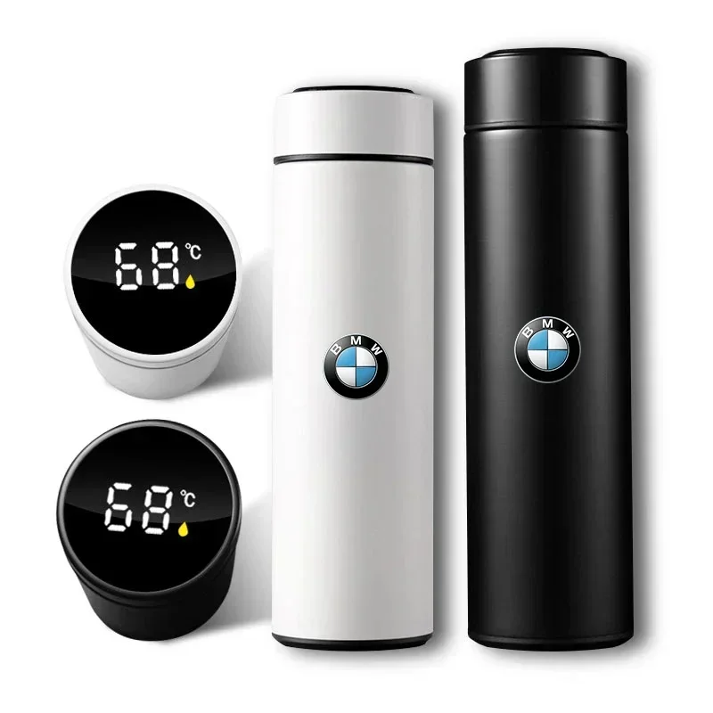 Car Smart Thermos Bottle With Temperature Display Coffee Cup For BMW F20 F40 F22 F30 E90 F32 F10 F06 F07 F46 M3 M4 M5 E60 Z4 G20