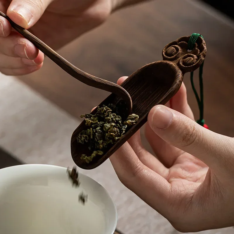 Traditional Retro Chaze Tea Needle Set Handmade Teaware Accessories Coffee Bean Dose Trays Seasoning Dispenser Tools Gifts - view 2