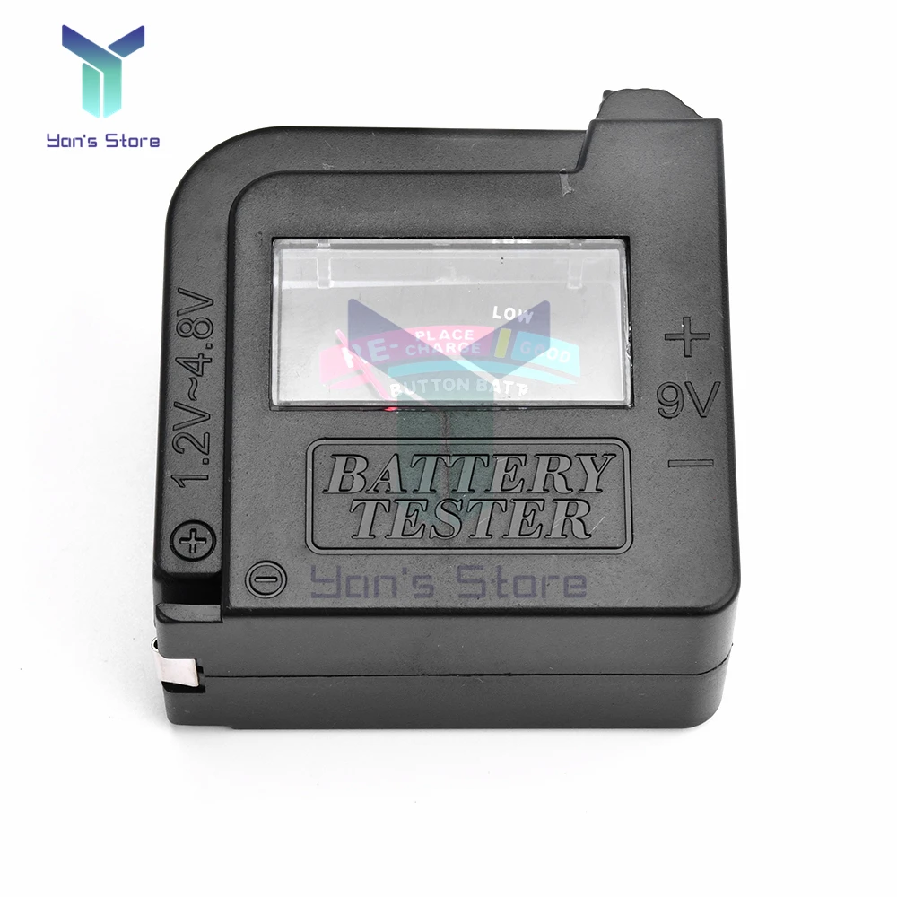 ตัวชี้แบตเตอรี่ความจุ Tester Checker BT860มือถือ Universal แบตเตอรี่เครื่องทดสอบแรงดันไฟฟ้าสำหรับ1.5V/AA/AAA/9V เซลล์ปุ่ม