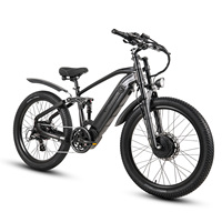 New Model Cmacewheel AL26Max Electric Bicycle 1000W*2 Dual Motor 48V 17Ah Battery 26\