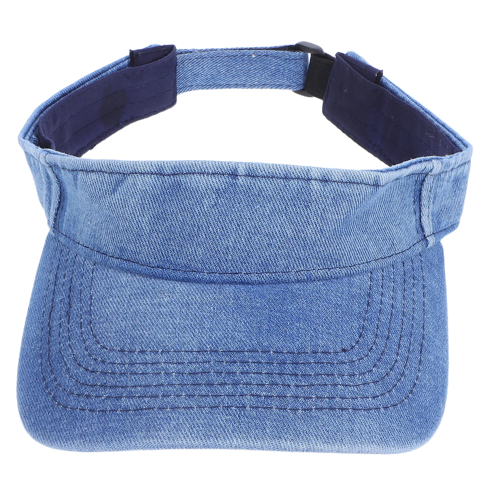 

Lightweight Quick Drying Sports Visor Cap For Men Women Adjustable Breathable Sun Hat Vintage Washed Denim Baseball Cap For