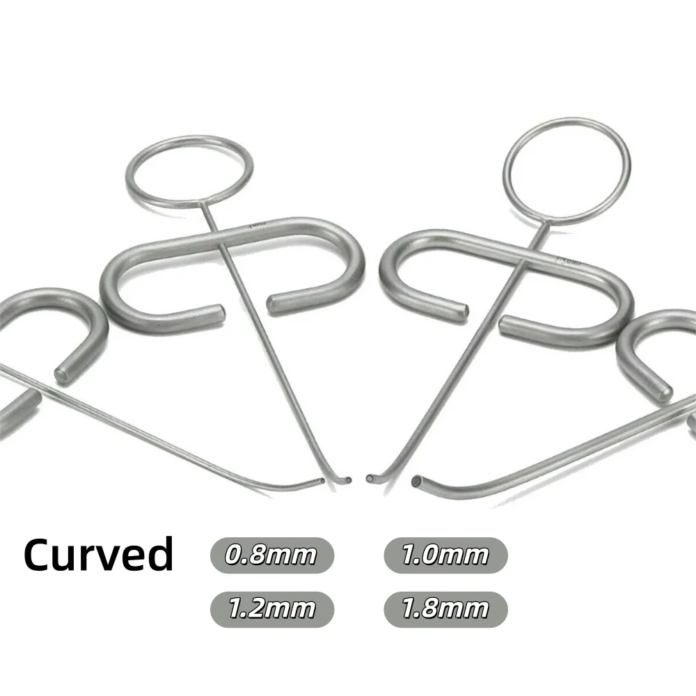 1Pc Dental MTA Plugger Applicator Bone Implant Collector SS Powder Conveyors Teeth Filling Syringe Carrier Straight/Curved Head