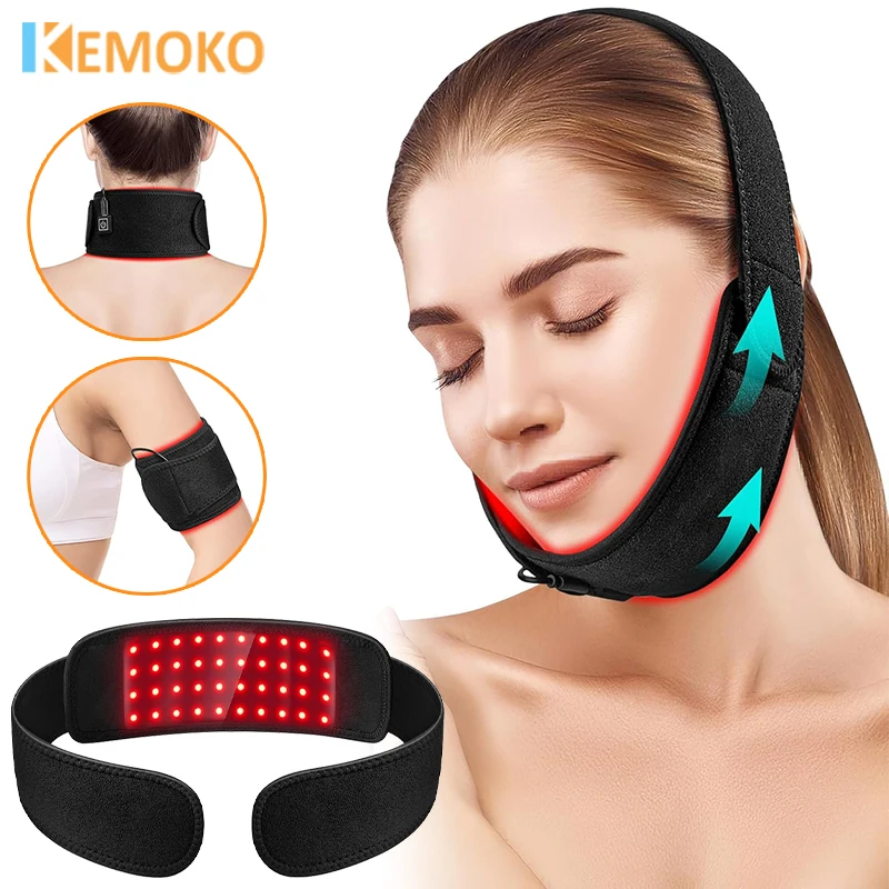 

40 LEDs Red＆Infrared Light Therapy Belt 850nm 660nm LED Beauty Devices for Body Fatigue Deep Therapy Back Knee Hands Feet Relie