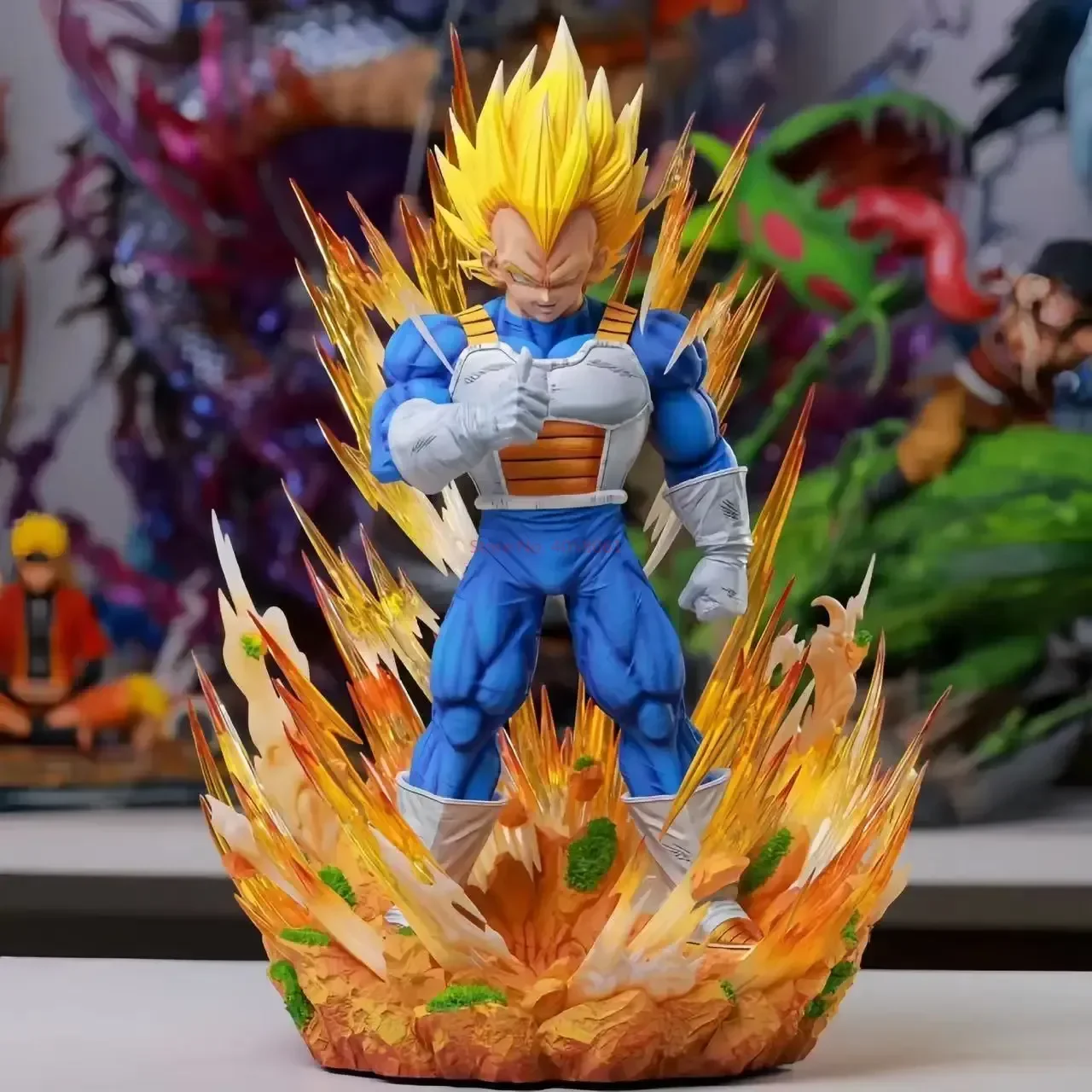 

36 см Dragon Ball Gk Модель Аниме Фигурка Super Saiyan Vegeta 1:6 14,2 дюйма Majin Vegeta Большая Статуя Декор Комнаты Орнамент Подарочные Игрушки