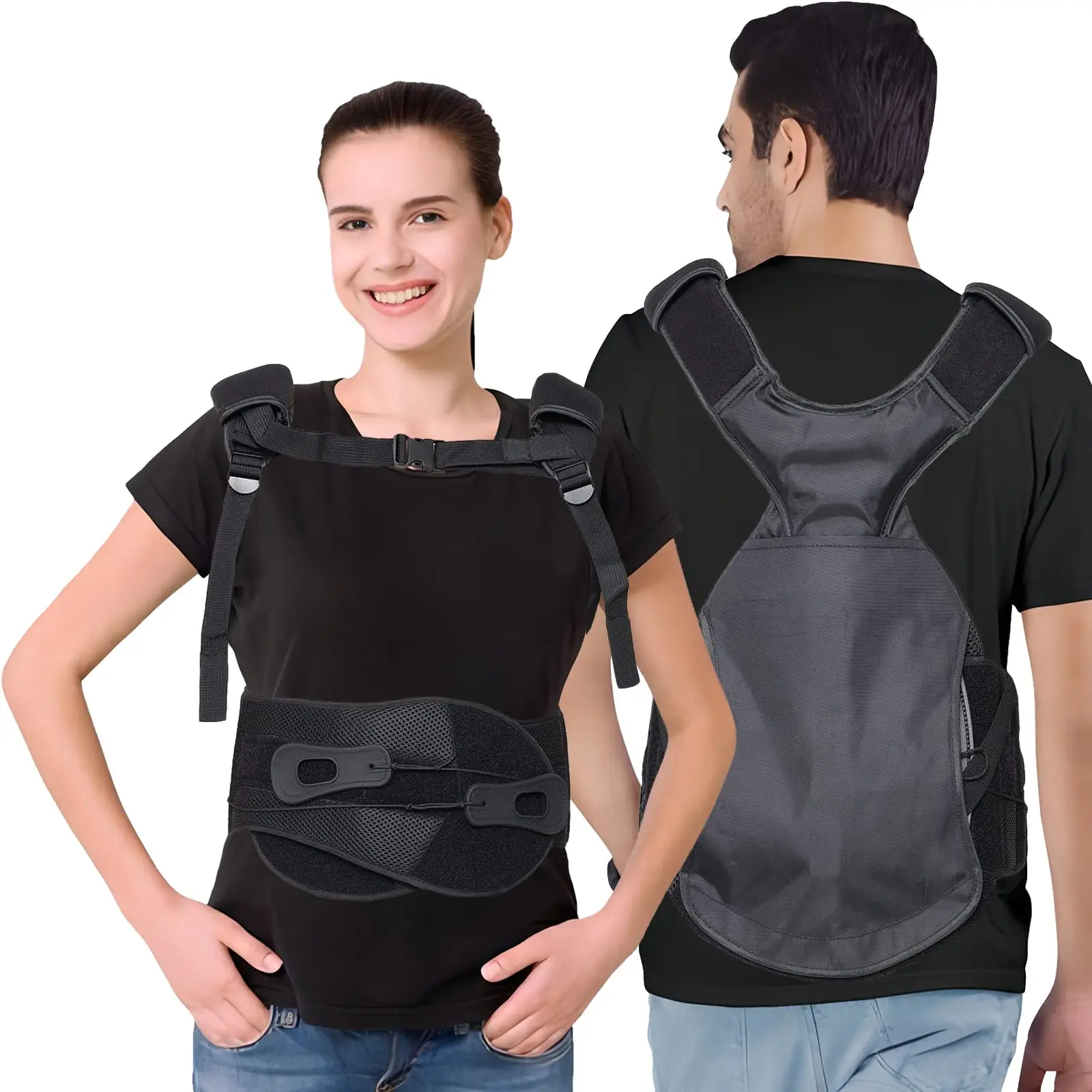 

TLSO Thoracic Medical Back Brace Pain Relief, Support for Thoracic Kyphosis, Spinal Trauma, Pre or Post Op, Fractures, Scoliosis