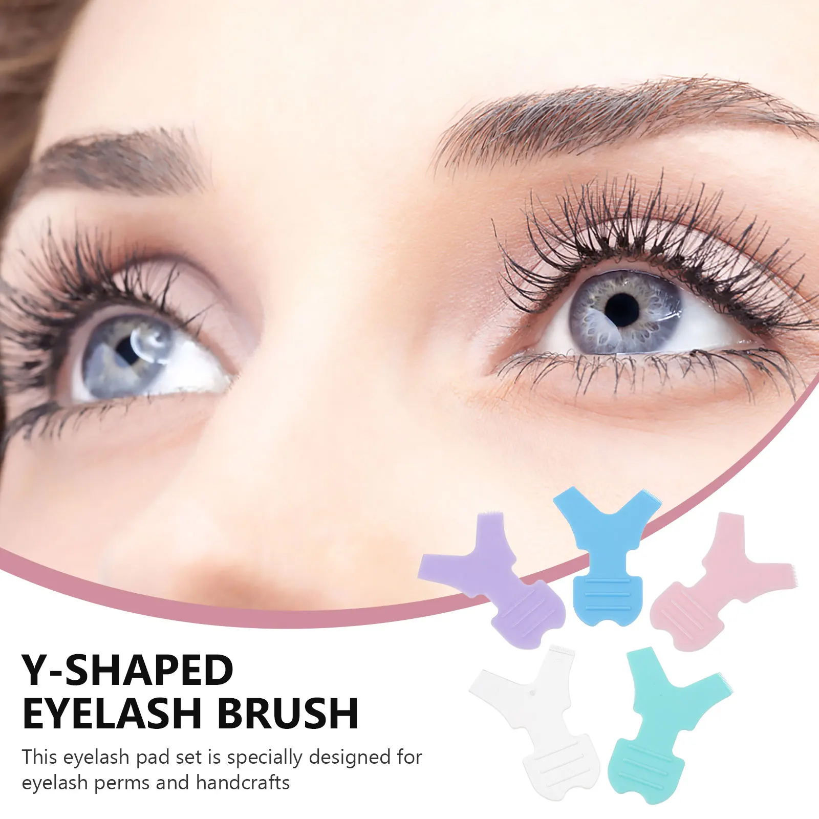 

25pcs Eyelash Brush Tool Plastic Grafting Tools Perm Lift Y shaped False Patches Durable Lightweight Salon Home Use