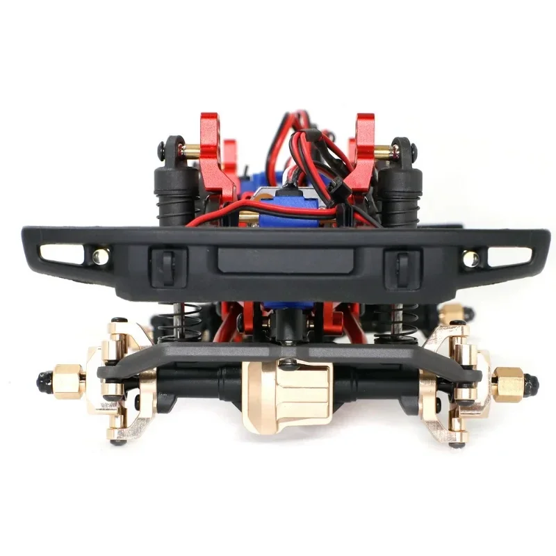 2 pezzi di blocchi di sterzo in ottone Knuckle per il 1/18 RC Model Crawler Car TRX4M su accessori Kit di parti di aggiornamento in metallo