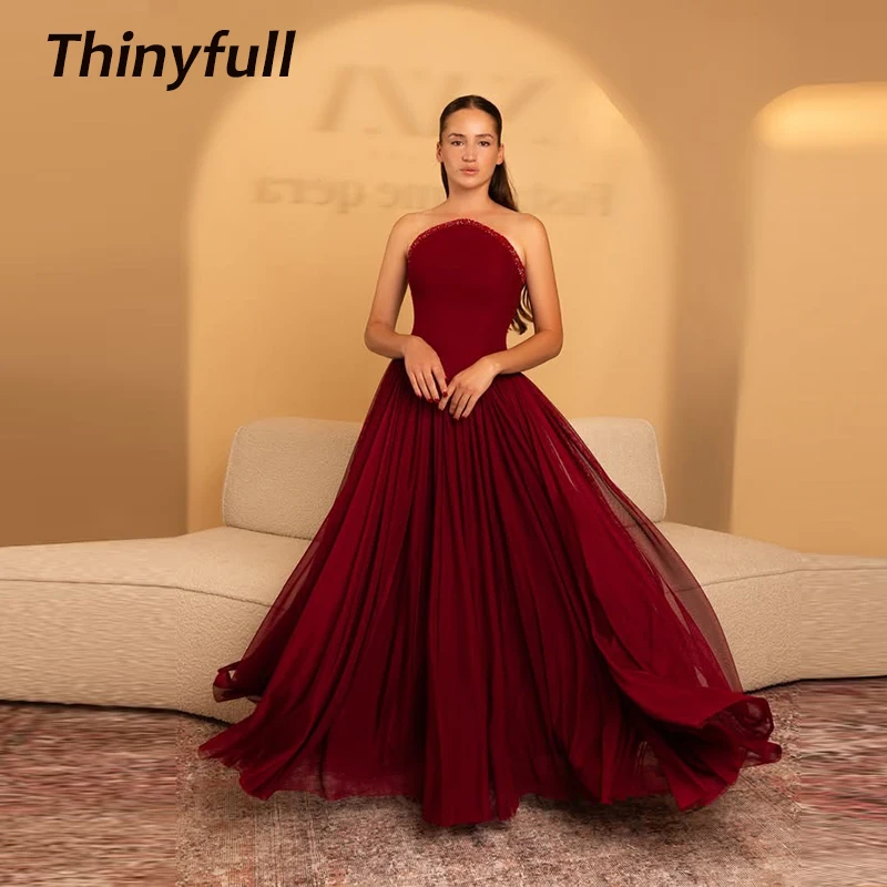 

﻿ Тонкое шифоновое/атласное арабское платье трапециевидной формы для выпускного вечера без рукавов с кристаллами Вечернее платье по индивидуальному заказу Длинное платье для особых случаев