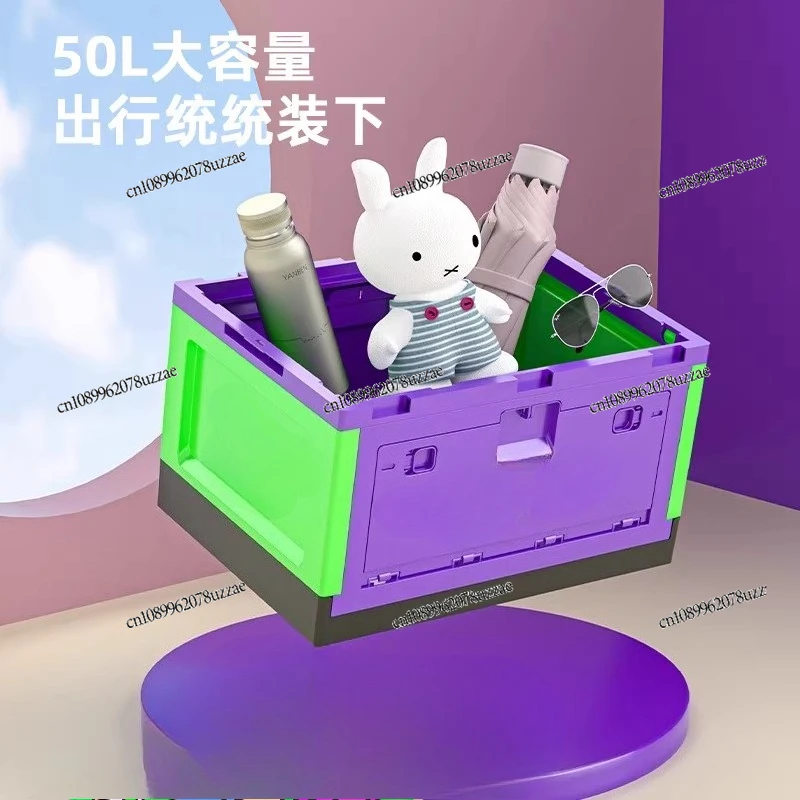 Multi-functional Large-capacity Creative Outdoor Camping Storage Box, New Large Size Simple Side Opening Door Can Be Folded