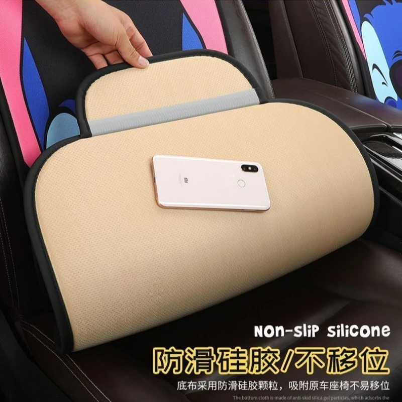 Cuscini per auto Cartoon Stitch Lilo & Stitch, simpatico topolino kawaii, decorazione creativa per interni auto, traspirante, per tutte le stagioni