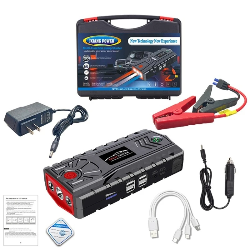 

Air Compressor Jump Starter Auto Booster 12V Starting