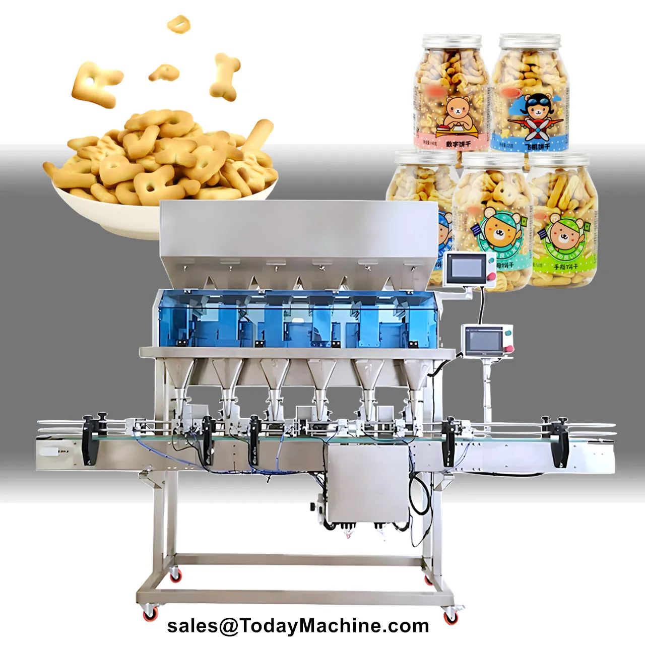 Puffed Food Potato Chips Banana Chips Filling Bottle Machine Production Line