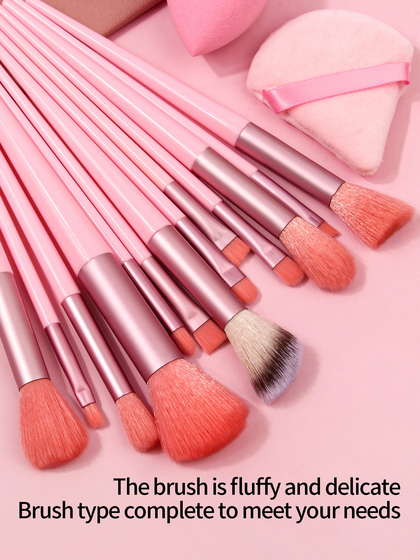 29 pçs kit de ferramentas 13 pçs pincel de maquiagem com 12 pçs conjunto de esponja de maquiagem & escova de lavagem de rosto & bandana pulseira compõem acessórios