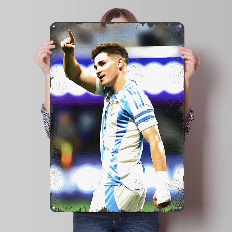 أرتورو فيدال رسم فني علامة معدنية ملصق رياضي علامات صفيح مخصصة ريترو لتزيين جدران الفن ديكورات المنزل Babymetal