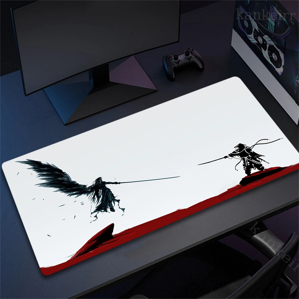 Final Fantasy Large Mouse Pad Gamer Rubber Anti-Slip Gaming Mousepad Keyboard Mouse Mats Office Computer Desk Mat Carpet 90x40cm