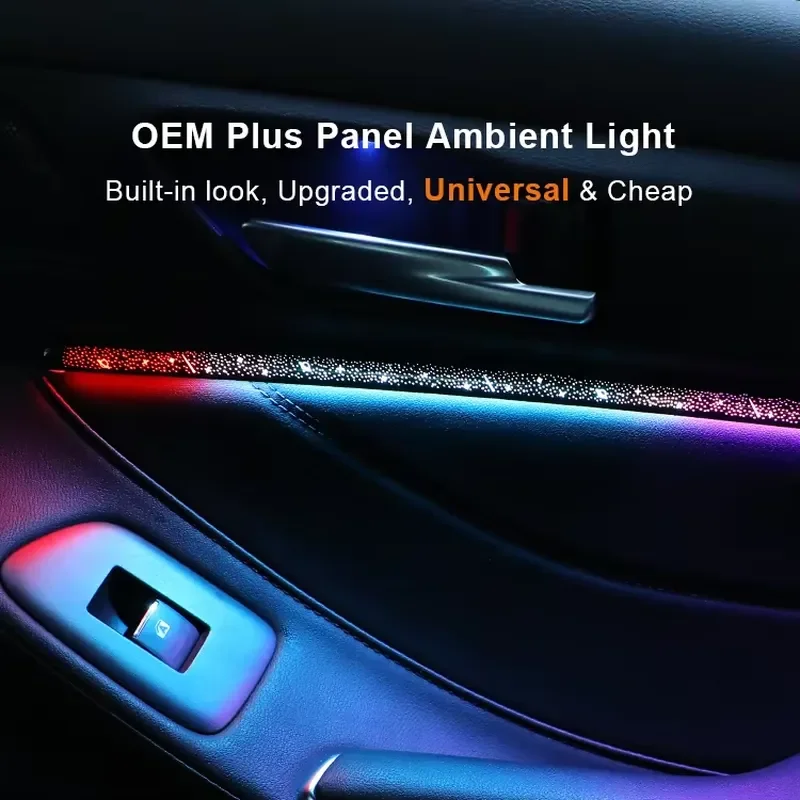 【CHIMU HOME】 Tren Terbaru Lampu Interior Mobil Langit Berbintang Kit Pencahayaan Ambient Mobil Universal RGB Symphony 18 in 1 Lampu LED untuk