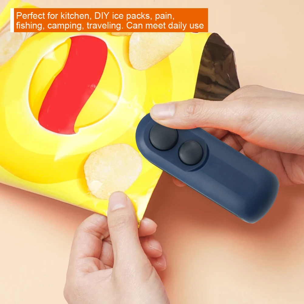 Mini máquina de sellado de bolsas de calor, sellador de mano portátil, Mini sellador de bolsas de plástico, sellador térmico para embalaje de alimentos