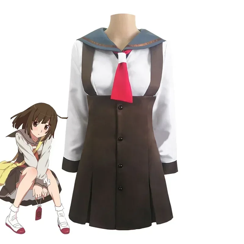 

New Sengoku Nadeko Anime JK School Uniforms Costume Women's Traditional Japanese Outfit Cultural Festival Performance Dress