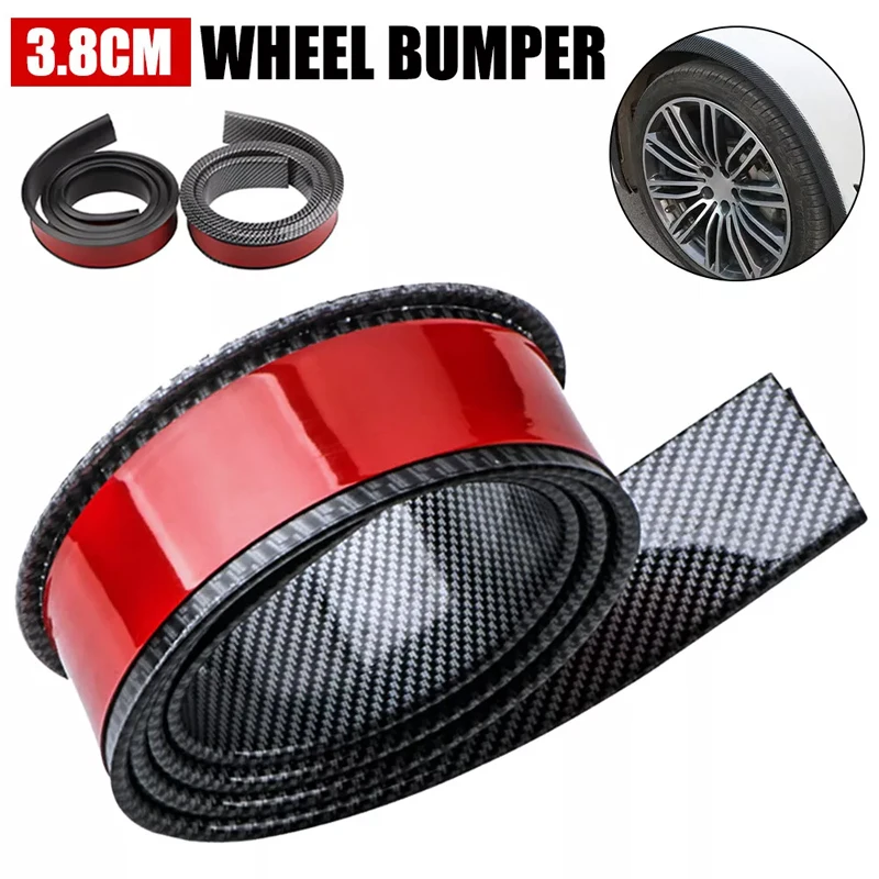 

Carbon fiber patterned car wheels tire arches general car wheel fenders horn arches decorative lips extended molded protect