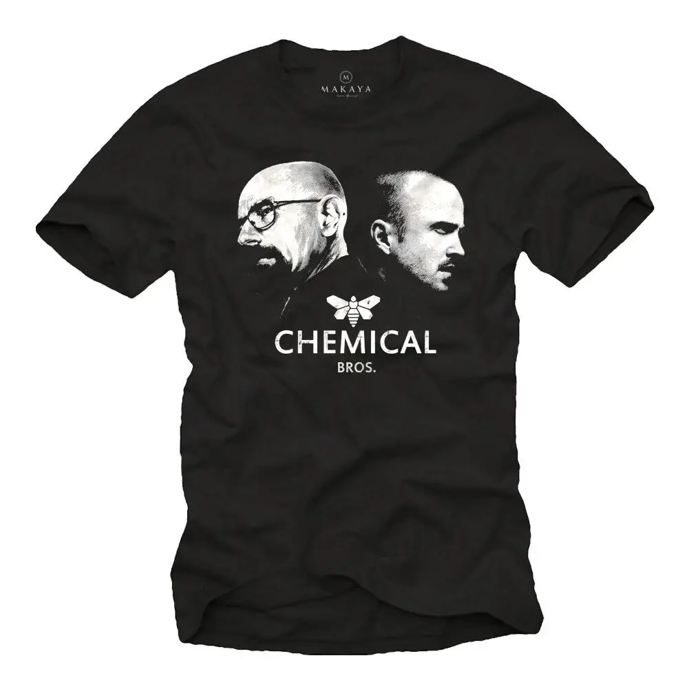 

BREAKING MEN SHIRT WITH BAD CHEM BROS DESIGN - SHORTSLEEVE HEISENBERG SERIES TEE