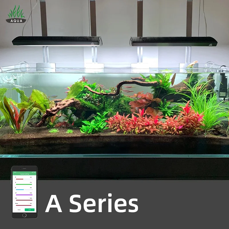 Solar APP Control Led Aquarium Light for Freshwater Aquatic Aquarium Aquascape Tank Led Lights