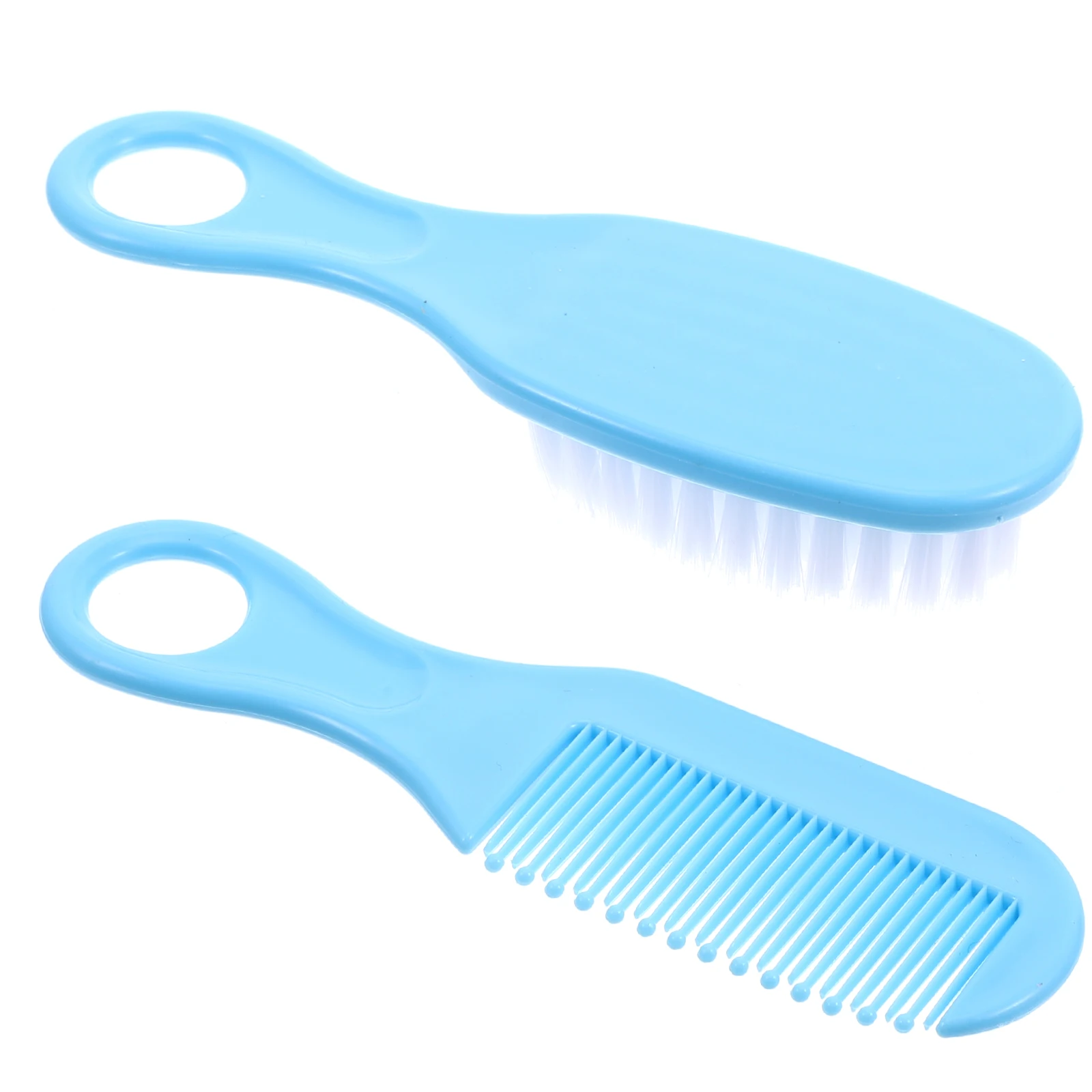 

1 комплект, детская щетка, расческа, массажный комплект, прочный дизайн с круглыми зубами, способствующий кровообращение, развитие мозга, гладкие волосы