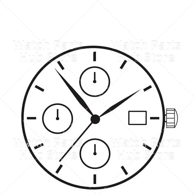 حركة كوارتز يابانية جديدة Vd57 أصلية SII / TMI Vd57c حركة الساعة 6 ملحقات ساعة اليد