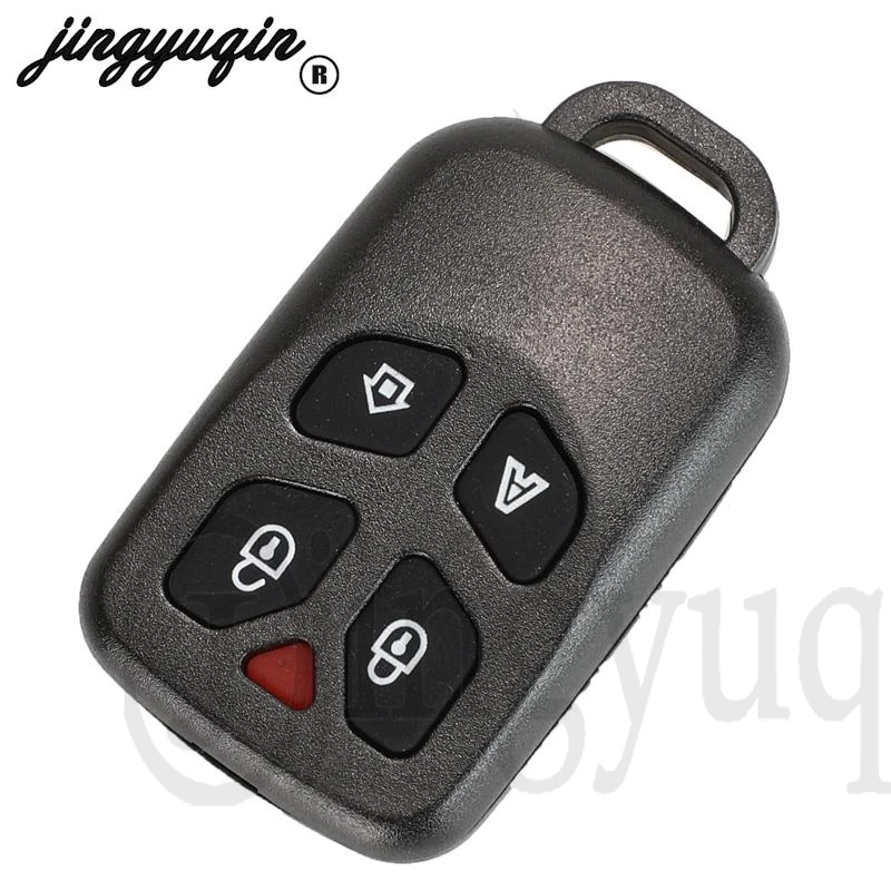 Jingyuqin 4 ปุ่ม + Panic Remote Key Shell สําหรับบราซิลสําหรับ Positron ฝาครอบกุญแจรถ Shell Alarm ยี่ห้อใหม่ไม่มีใบมีด