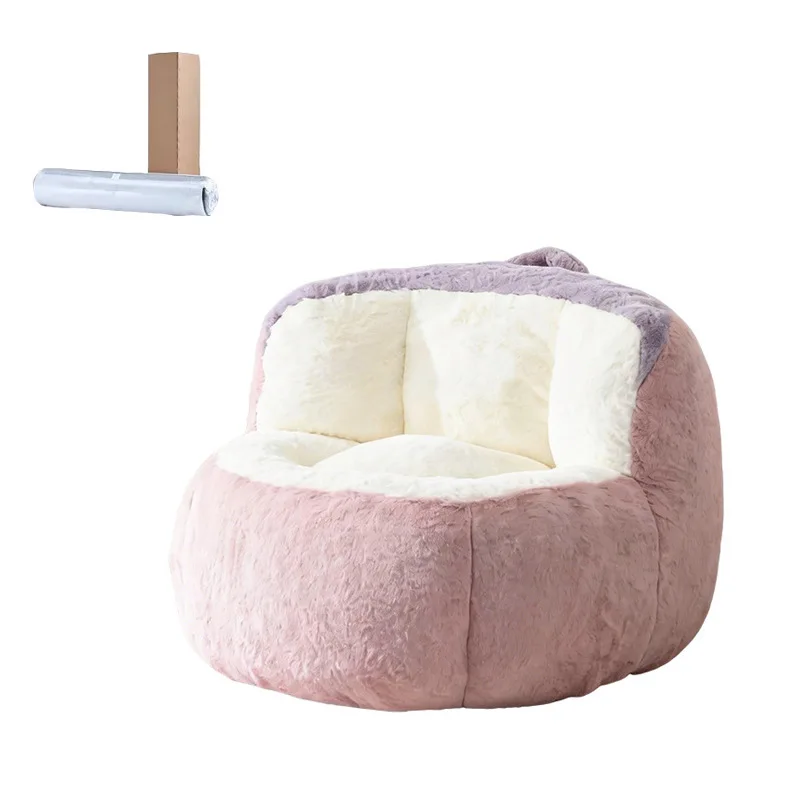 Sofa with backrest support Broken sponge filled living room lazy sofa