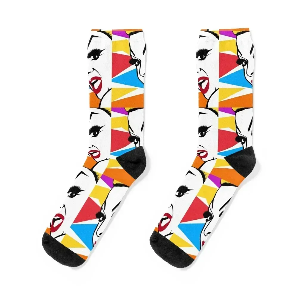 Divine Pop Art Socks winter thermal New year's snow Girl'S Socks Men's